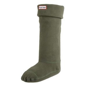 HUNTER Fleece Welly Socks - M/L - Dark Green